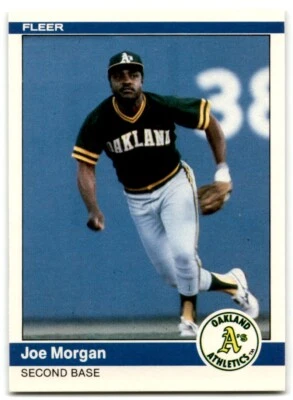 1984 Fleer Update Joe Morgan Oakland Athletics #U-80 - Image 1 of 2