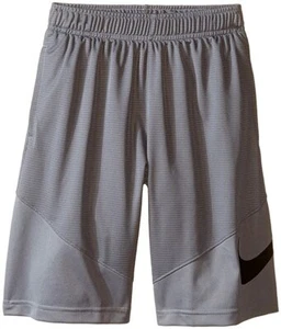 Nike Boys Dri-Fit Athletic Basketball Shorts Gray - Boys size Small - Picture 1 of 2