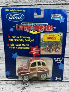 ERTL Little Muscle Die Cast Car 1946 Ford Woody Includes Collector Car Sticker - Picture 1 of 6