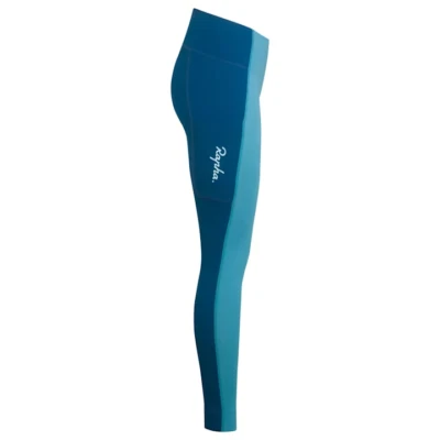RAPHA WOMENS COMMUTER CYCLING LEGGINGS TIGHTS GYM FITNESS WORK OUT YOGA TEAL - Image 1 of 4