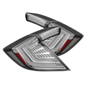 AlphaRex Chrome NOVA Prismatic LED Taillights for 2016-2021 Civic Hatchback - Picture 1 of 10