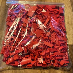 500g Bag Of Lego mixed bricks & Parts Red - Picture 1 of 3