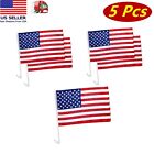 5 Pcs 17" X 12" USA American Stars and Stripes Car Flag, Window Flags 17" X 12"