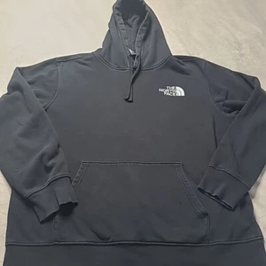 Sudadera con Capucha Pullover Negra The North Face Para Hombre Grande Media Cúpula Topo Mapa Logo - Imagen 1 de 17
