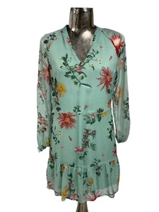 VILA Dress NEW Size Small 6-8 Sage Green Floral Womens Shift EU36 RRP £40 - Picture 1 of 11