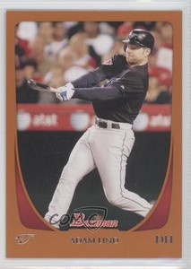 2011 Bowman Orange /250 Adam Lind #180