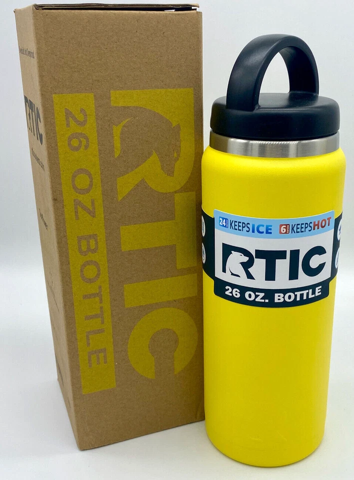 Botella RTIC 26 oz fría caliente doble pared aislada al vacío con tapa - amarillo girasol Foto 1 de 1