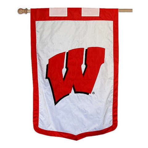 Wisconsin Badgers Embroidered Nylon House Flag Cover