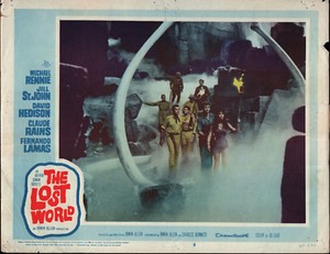 THE LOST WORLD orig 1960 lobby card DAVID HEDISON/MICHAEL RENNIE 11x14 poster