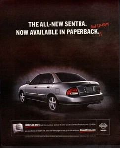 Vintage print ad NISSAN SENTRA Now Available in Paperback CD-ROM 2000 car ad - Picture 1 of 1