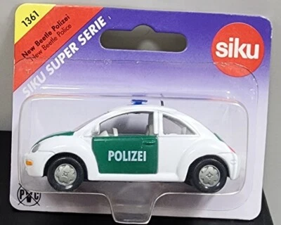 SIKU #1361 nuevo Beetle Police en blanco / ¡COMO NUEVO EN PAQUETE SIN ABRIR! Foto 1 de 2