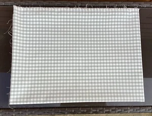 80cm x 142cm remanente pato huevo azul gingham cuadros tejido artesanía decoración tela - Imagen 1 de 2