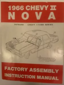 1966 Chevy II Nova Factory Assembly Instruction Manual - Picture 1 of 3