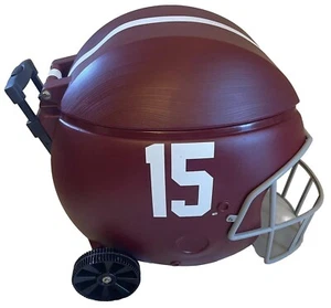 Alabama Crimson Tide Helmet Shaped Insulated Rolling Cooler SEC 30 Can  - Picture 1 of 12