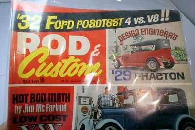 Rod & Custom Magazine July 1968 " 1929 Phaeton " Street Rods math - Image 1 of 4