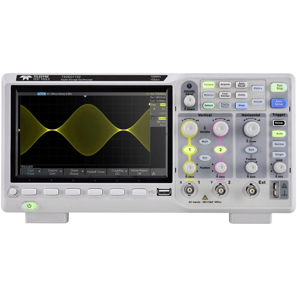 Osciloscopio Digital Teledyne LeCroy T3DSO1102 100MHz 1GSa/s 14Mpts - Imagen 1 de 1