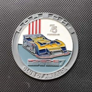 Vintage Porsche PCA rennsport reunion 7 70th anniversary grill badge placca L559 - Bild 1 von 5