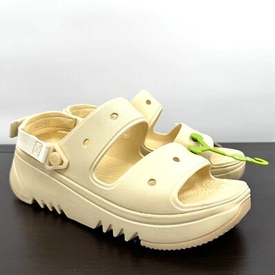 Crocs Hiker Xscape Sandalia Vainilla Para Hombres Talla 12 Nuevo con Etiquetas Plataforma Senderismo Zapato Foto 1 de 4