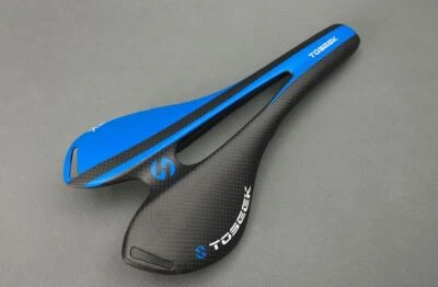 TOSEEK Full Carbon Fiber Bicycle Saddles Hollow Racing Seat MTB Road Bike Seats - Image 1 of 4