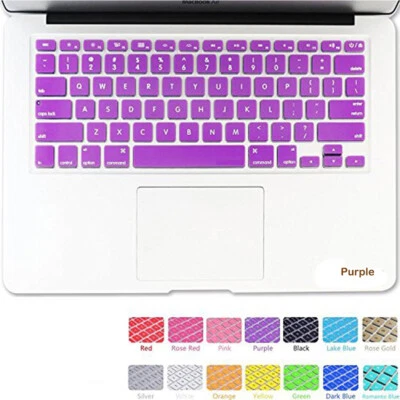 Silicone Keyboard Cover Film For Apple Macbook Pro 13" 15" Retina Air 11" #w ∂ - Image 1 of 4