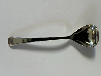 "Cuchara de azúcar Dansk Solara banda punta curva 18/10 acero inoxidable brillante 6 3/8"" descontinuar" Foto 1 de 4