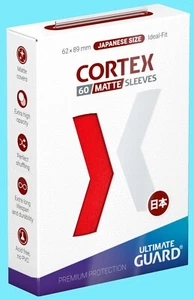 60 ULTIMATE GUARD CORTEX MATTE RED JAPANESE Card SLEEVES Deck Protector Small - Picture 1 of 3