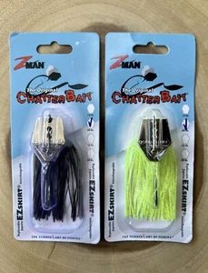 Z-man (Lot Of 2) Chatterbait Original, 3/8oz, Bass Fishing, Free Shipping! NWT! - Picture 1 of 12