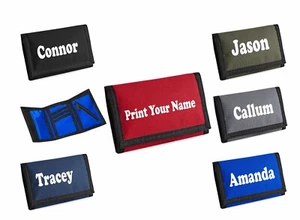 Wallet Trifold Men's Boys Girls CLEAR ID WINDOW Cards, Zip Coin Pocket - Picture 1 of 13