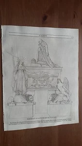 1838 L'Album Belle Arti: Monumento di Clemente XIII nel Vaticano - Picture 1 of 1