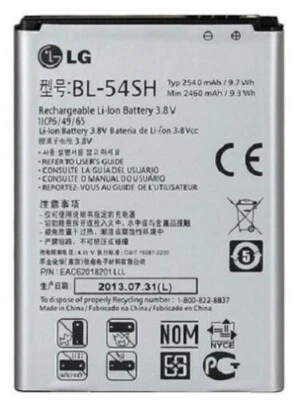 Batería Original OEM LG BL-54SH para Optimus L80 L90 Bello D400 D405 Foto 1 de 3