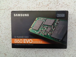 Samsung MZ-N6E250BW 860 EVO SATA M.2 SSD 250 Go, NEUF, scellé. - Photo 1/3