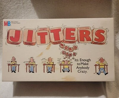 Vintage 1986 Jitters Word Game From Milton Bradley, 100% Complete - Image 1 of 4