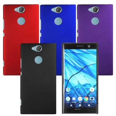 Para Sony Xperia XA2 XA2 Ultra Suave Mate Goma Rígida Estuche Trasero Cubierta Foto 1 de 4