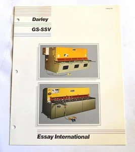 DARLEY GS-SSV ESSAY INTERNATIONAL BROCHURE - Picture 1 of 1