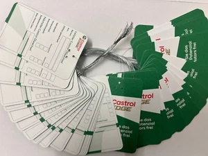 50x CASTROL Ölzettel Ölwechselanhänger Öldienstzettel Universalölzettel - Bild 1 von 3