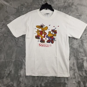 I Had My Birthday At Sparkles Roller Rink Vintage Shirt Kids Medium White - Picture 1 of 6