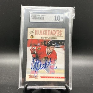 2012-13 Darryl Sutter Panini Classic Signatures #182 SGC 10 On Card Auto - Picture 1 of 12