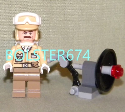 HOTH REBEL TROOPER & CANNON Mini-Figure Loose From 9509 Lego Star Wars Advent - Image 1 of 4