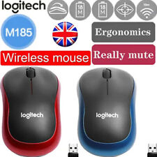 USB Logitech M185 Wireless Optical Mouse Fit Compact PC Laptop Mouse NEW UK