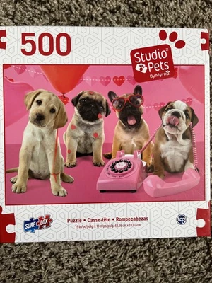 КТО ЗВОНИТ - студия домашних животных на Мирна - SureLox 500 шт. головоломка собаки новый запечатанный - Изображение 1 из 4