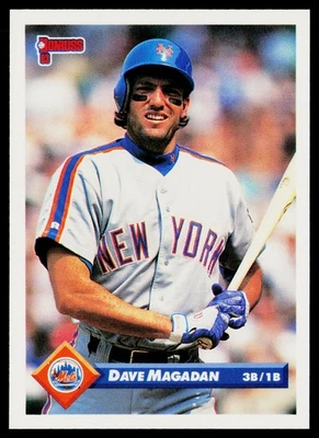1993 Donruss #486 Dave Magadan New York Mets - Image 1 of 2