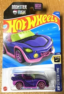 2025 Hot Wheels #3 Monster High Ghoul Mobile VIOLA - Foto 1 di 1