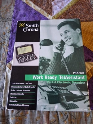 Smith Corona TelAssistant Pocket Organizer PTA-632 Tested Works!  - Image 1 of 4