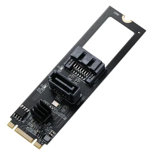 Tarjeta adaptadora M.2 a SATA - NGFF (M.2) 2280 llave B+M, 2 puertos SATA - Imagen 1 de 8