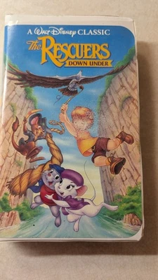 USED GOOD The Rescuers Down Under VHS ISBN 1-55890-142-6 Black Diamond Classics - Image 1 of 4