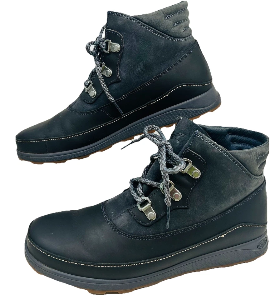 Chaco Ankle Boots Women Size 7.5 Black Outdoor Hiking Waterproof Lace Up J106804 - Image 1 of 4