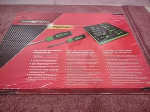 New!!! Snap On Tools SGDTX130BFG 13pc T8-T45 TORX Green Soft Grip Handle Set USA - Bild 1 von 6