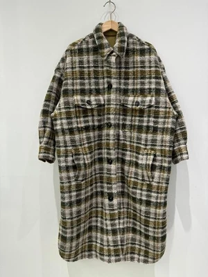Isabel Marant Plaid Wool, Loose Lapel Mid-length Coat Overcoat women - Image 1 of 4