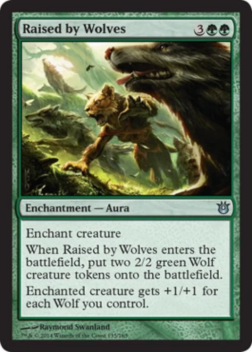 Raised by Wolves - Medium Play MTG Born of the Gods - Image 1 of 1