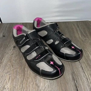 Specialized Spirit RBX Road Cycling Shoes Black /Pink  Gray EU38.5 Women's 7.5 - Picture 1 of 15